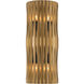 Aven 4 Light 6.75 inch Sand Coal Black and Legacy Brass ADA Wall Sconce Wall Light