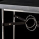 Equus 26.1 X 22 inch Sterling and Sterling Side Table in Black Leather with Maple Grey, Wood Top