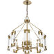 Prima Vista 8 Light 31.38 inch Aged Antique Brass Chandelier Ceiling Light
