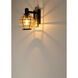 Heirloom 1 Light 10.75 inch Black/Burnished Brass Outdoor Wall Mount