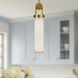 Wynwood 1 Light 3.5 inch Vintage Brass/Glossy Opal Pendant Ceiling Light