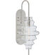 Kelly Wearstler Tableau 1 Light 6.75 inch Polished Nickel Sconce Wall Light in Clear Glass, Large