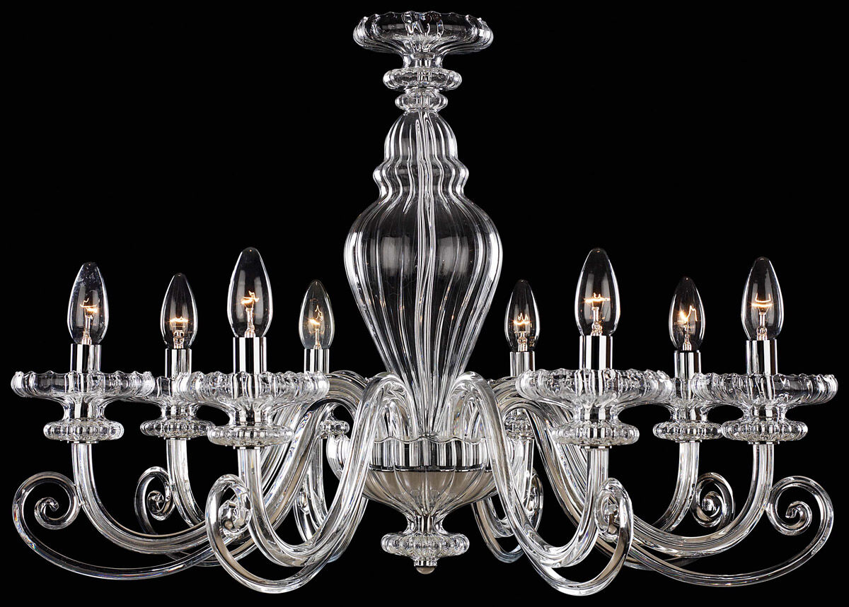Metropolitan Family Collection 8 Light 28.75 inch Chrome Chandelier Ceiling Light