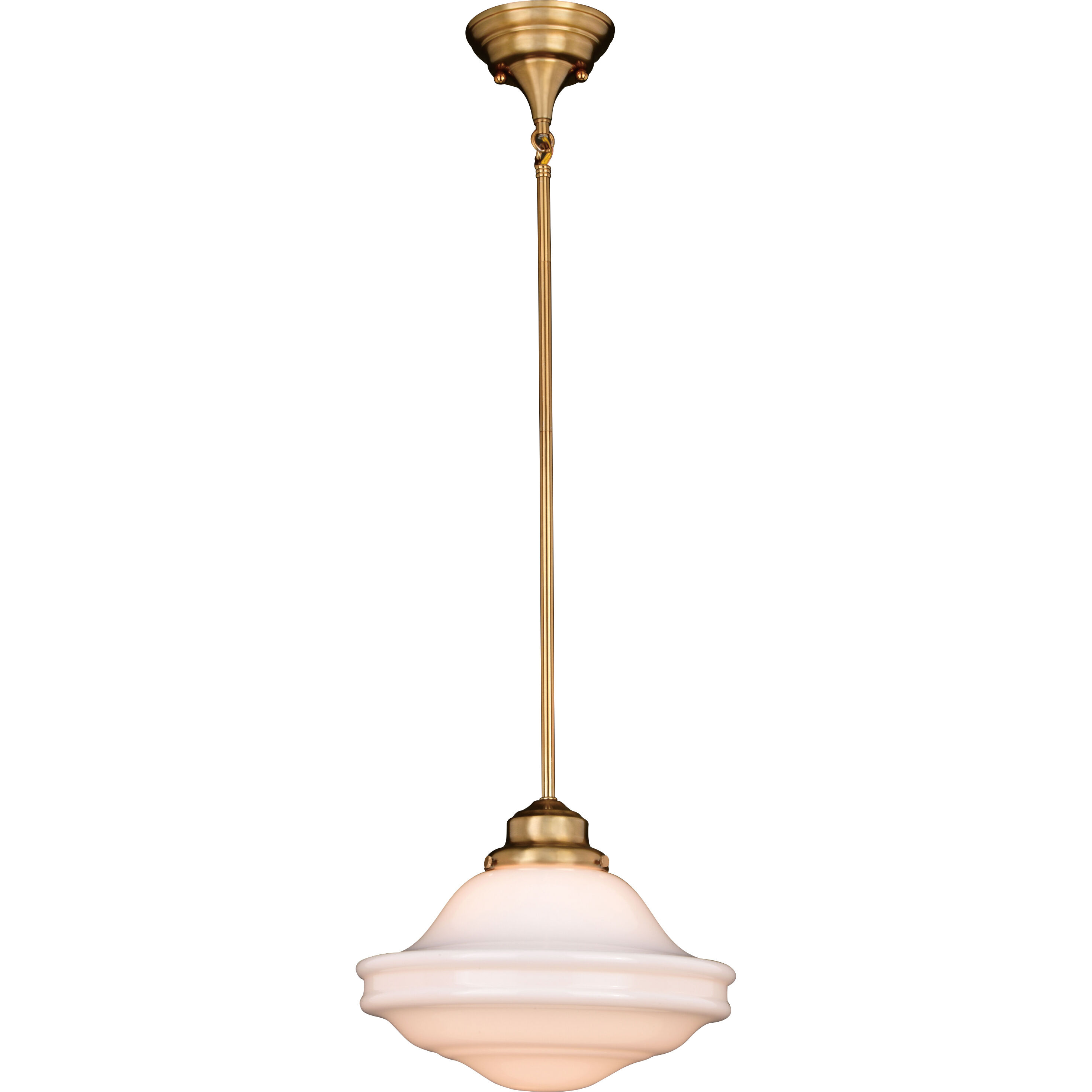 Huntley LED 12 inch Natural Brass Pendant Ceiling Light