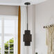 Sentosa 1 Light 7 inch Black Pendant Ceiling Light