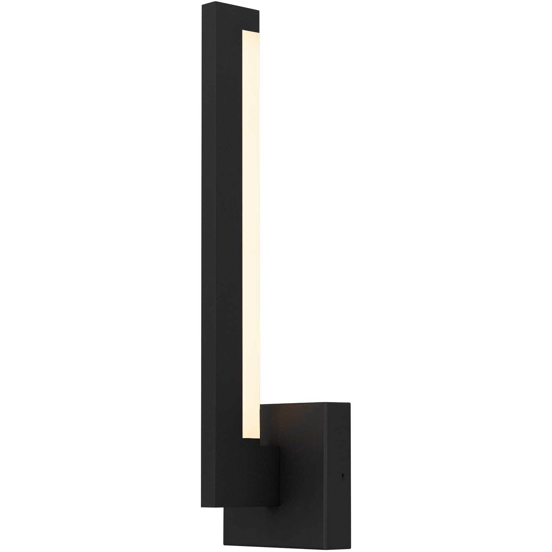 Lana LED 18 inch Sand Black Outdoor Wall Sconce