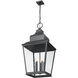 Raphael 5 Light 18 inch Sand Black Outdoor Chain Mount Ceiling Fixture in Soft Sand Black