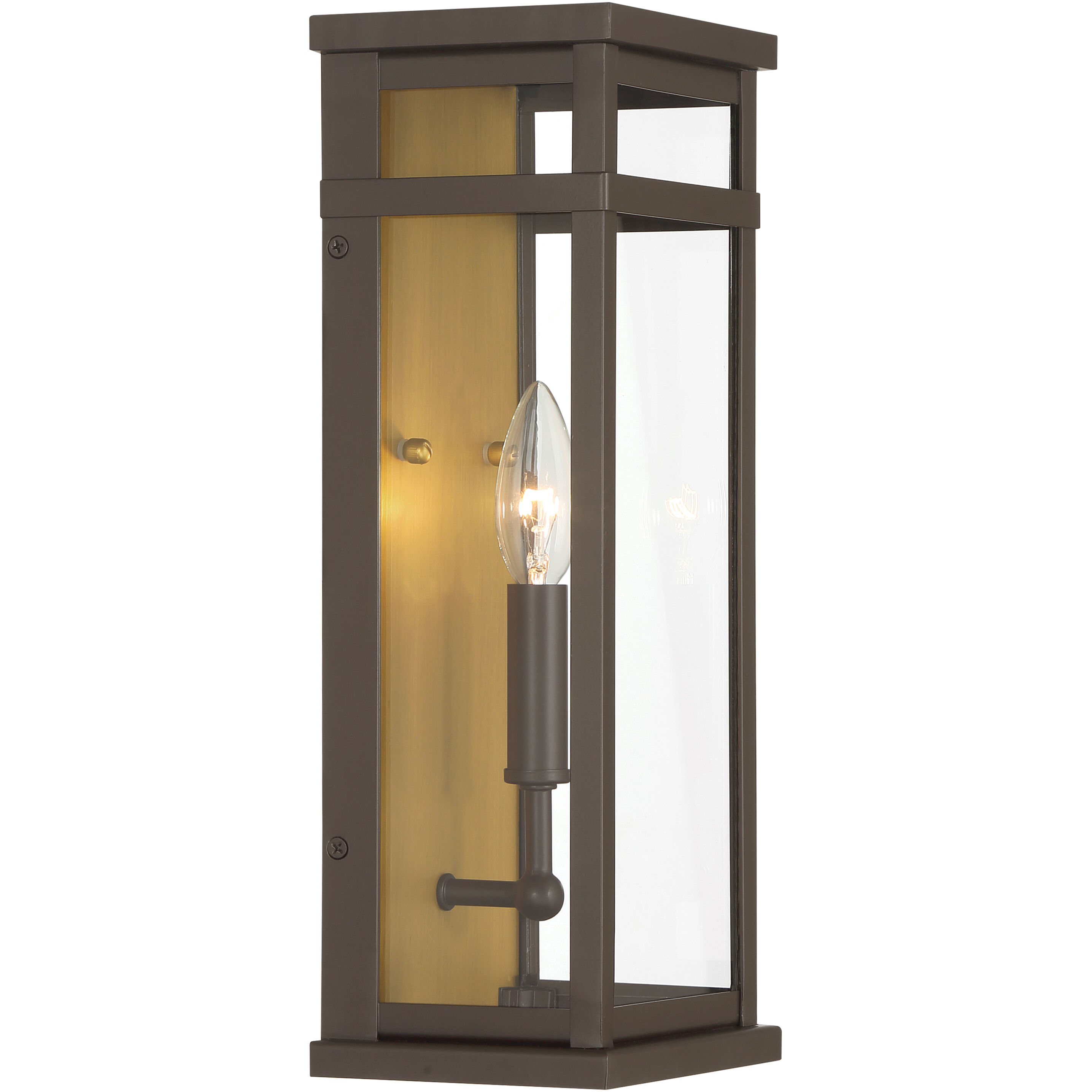Briarlane 1 Light 14.5 inch Painted Legacy Brass and Dark Bronze Outdoor Wall Sconce