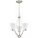 Annette St 3 Light 18 inch Brushed Nickel Foyer Chandelier Ceiling Light