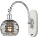 Ballston Rochester 1 Light 5.88 inch White Polished Chrome Sconce Wall Light