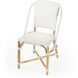 Tenor & Rattan Side Chair in White