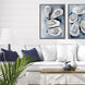 Five Oysters / Four Oysters Blue and White and Multi and Gray Canvas, Propac