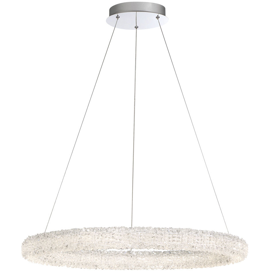 Sassi LED 27 inch Chrome Chandelier Ceiling Light