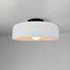 Radiance Collection - Spire LED 10 inch Gloss White Semi-Flush Ceiling Light, Form+Finish+Function