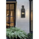 Toulouse 2 Light 22 inch Sand Black Outdoor Wall Light