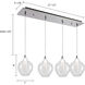 Victoria Multi Pendant Ceiling Light in Chrome