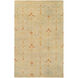 Castle 36 X 24 inch Neutral and Red Area Rug, Wool