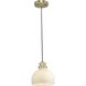 Garris 1 Light 8 inch Vintage Brass Mini Pendant Ceiling Light