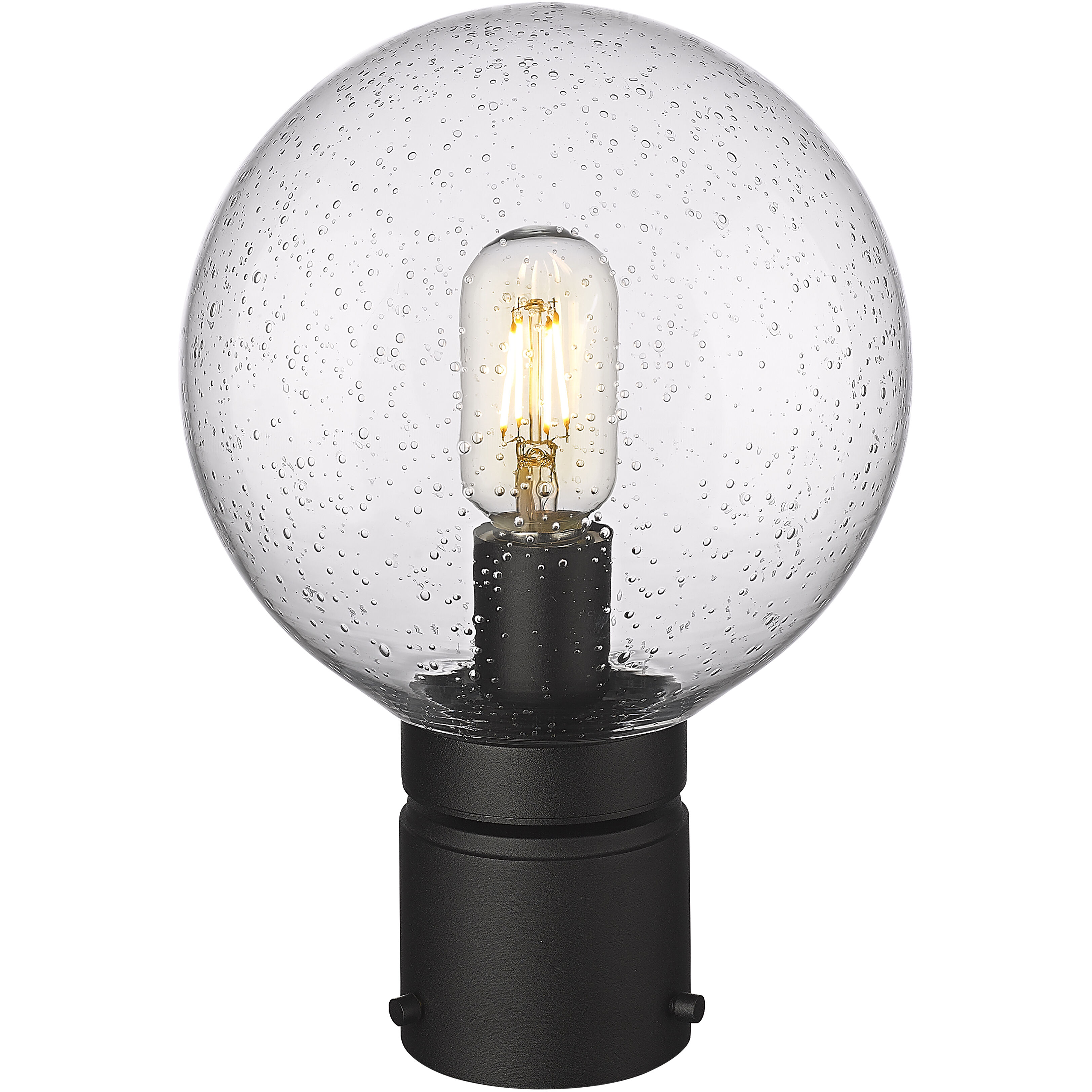 Laurent 1 Light 11.5 inch Black Outdoor Post Mount Fixture