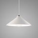 Radiance Collection LED 11.75 inch Bisque with Brushed Nickel Pendant Ceiling Light