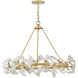Audra 6 Light 36 inch Deluxe Gold Chandelier Ceiling Light