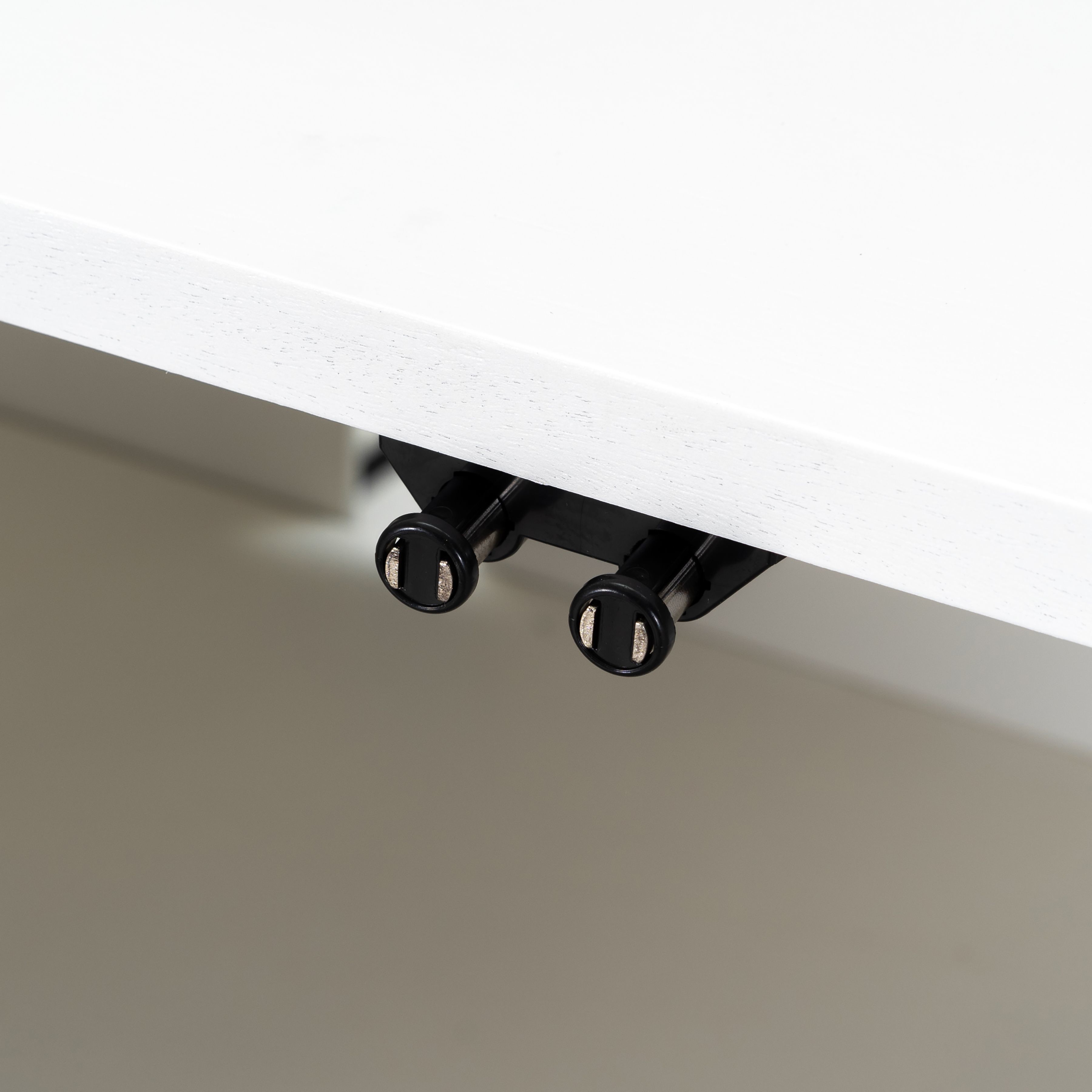 Torres White with Gray and Ebony Credenza