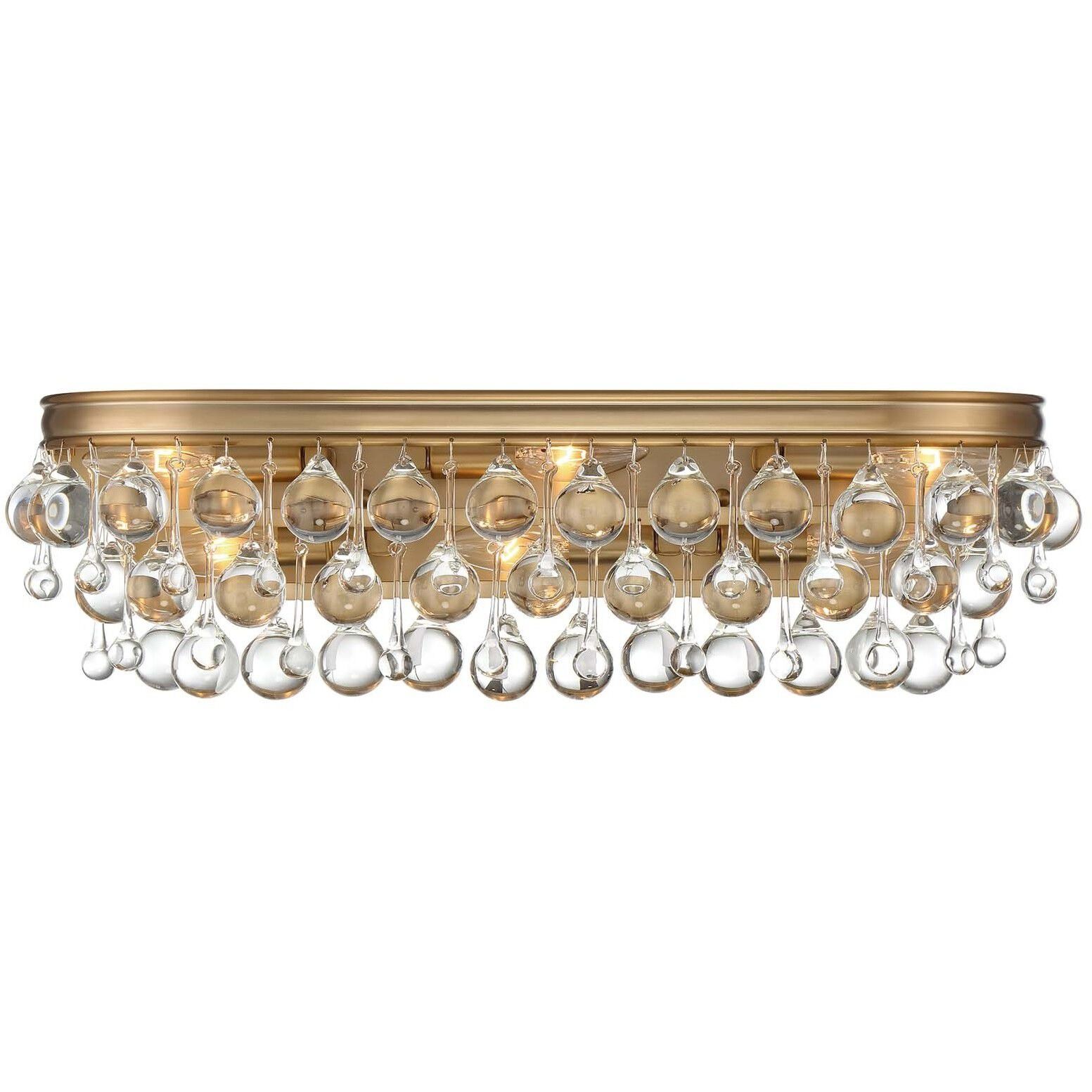 Calypso Bath Vanity Light Wall Light in Vibrant Gold
