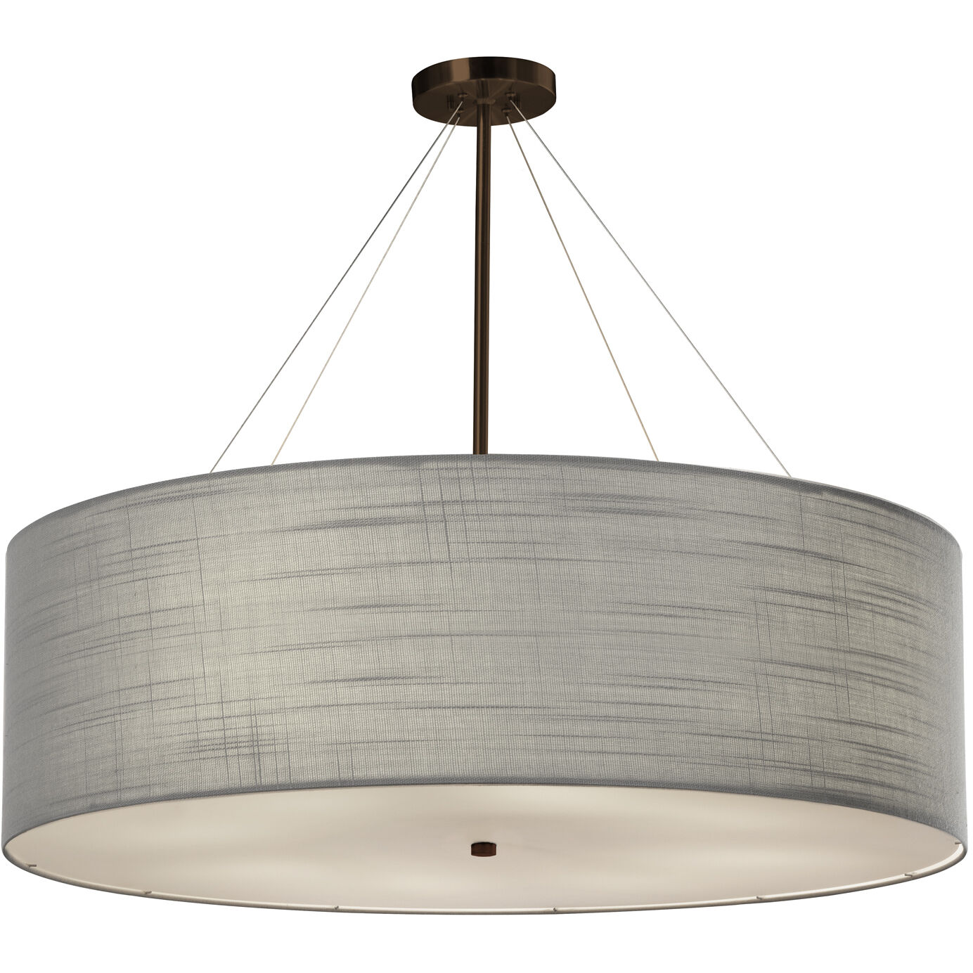 Textile LED 36 inch Dark Bronze Pendant Ceiling Light