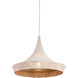 Isola 1 Light 27.5 inch Aged Brass Pendant Ceiling Light