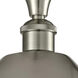Edison Metal Bristol 1 Light 12 inch Brushed Satin Nickel Semi-Flush Mount Ceiling Light