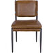 Wooster Steel Grey Powder Coat and Cuba Brown Dining Chair