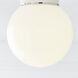 kate spade new york Monroe 1 Light 8.5 inch Polished Nickel Flush Mount Ceiling Light in Polished Nickel / Gloss White