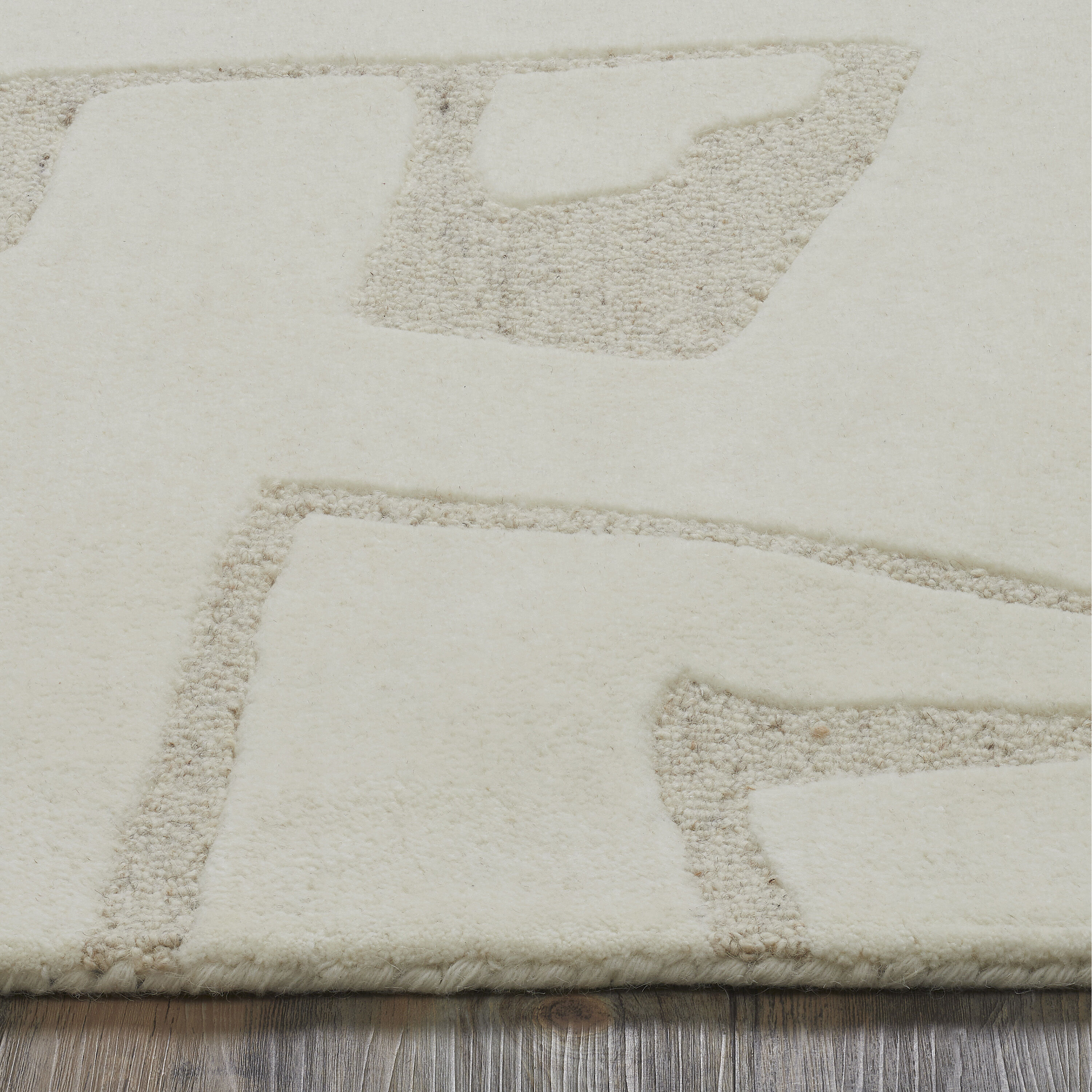 Cosmos 86.61 X 62.99 inch White/Beige Indoor Rug, 5ft 3in x 7ft 3in