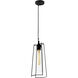 Cere 1 Light 6.75 inch Matte Black Outdoor Pendant