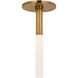 Visual Comfort Signature Collection Kelly Wearstler Rousseau LED 1 inch Antique-Burnished Brass Monopoint Flush Mount Ceiling Light KW4282AB-EC - Open Box