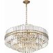 Hayes 16 Light 28 inch Aged Brass Chandelier Ceiling Light