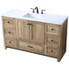 Soma 54 X 19 X 34 inch Natural Oak Vanity Sink Set