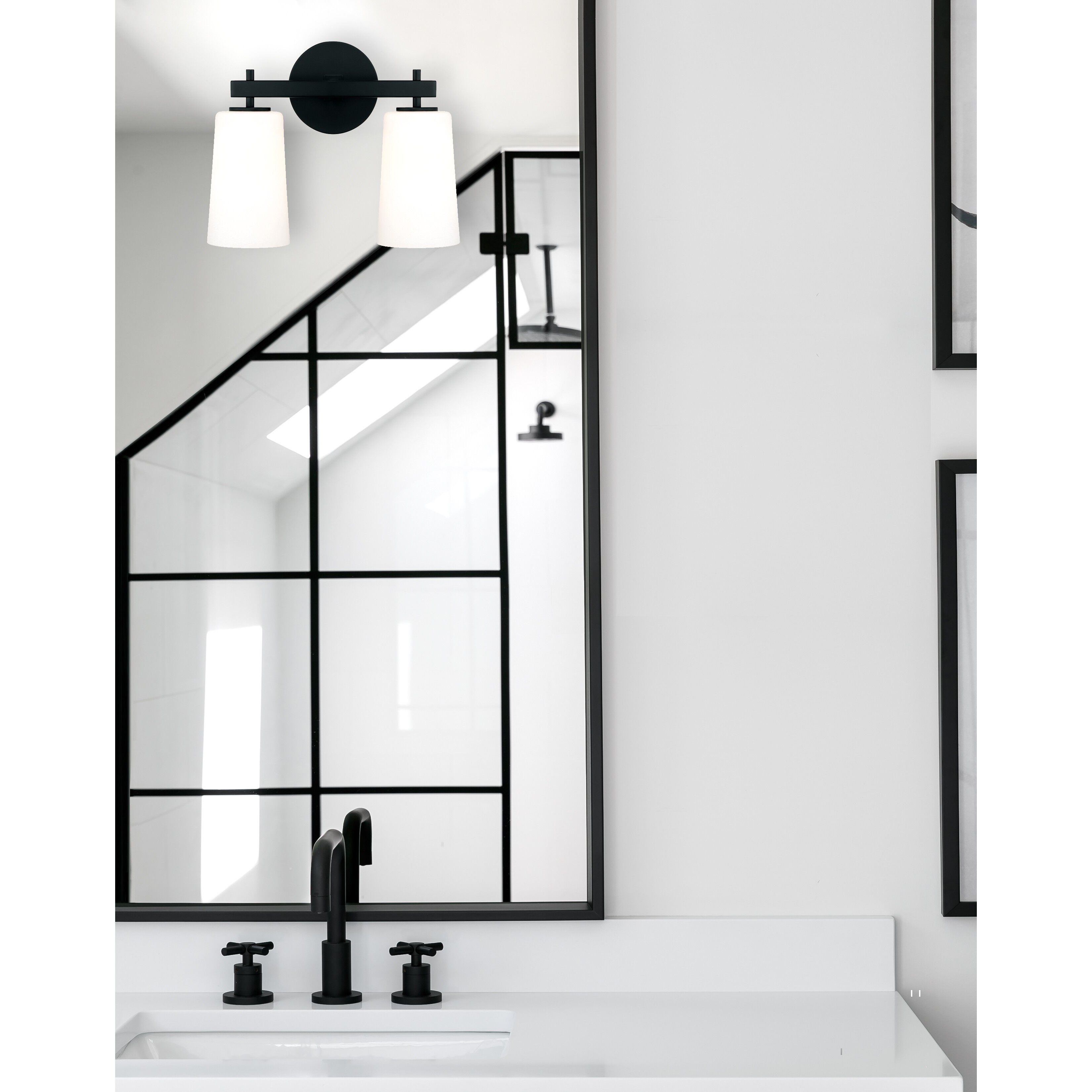 Colton Bath Wall Light in Black