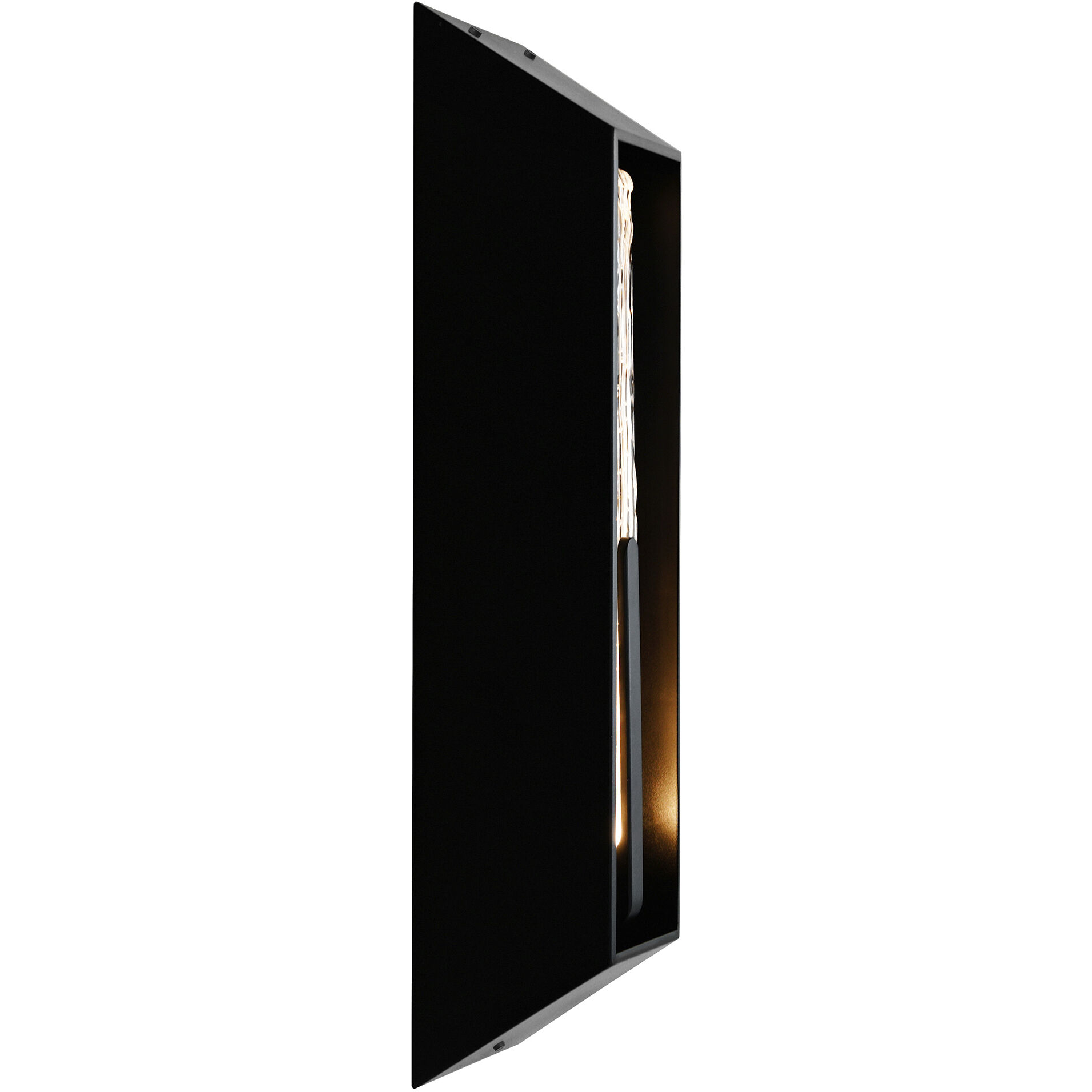 Curva LED 24 inch Sand Black Outdoor Wall Light