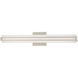 Fulton LED 4 inch Brushed Nickel ADA Bath Vanity Wall Light