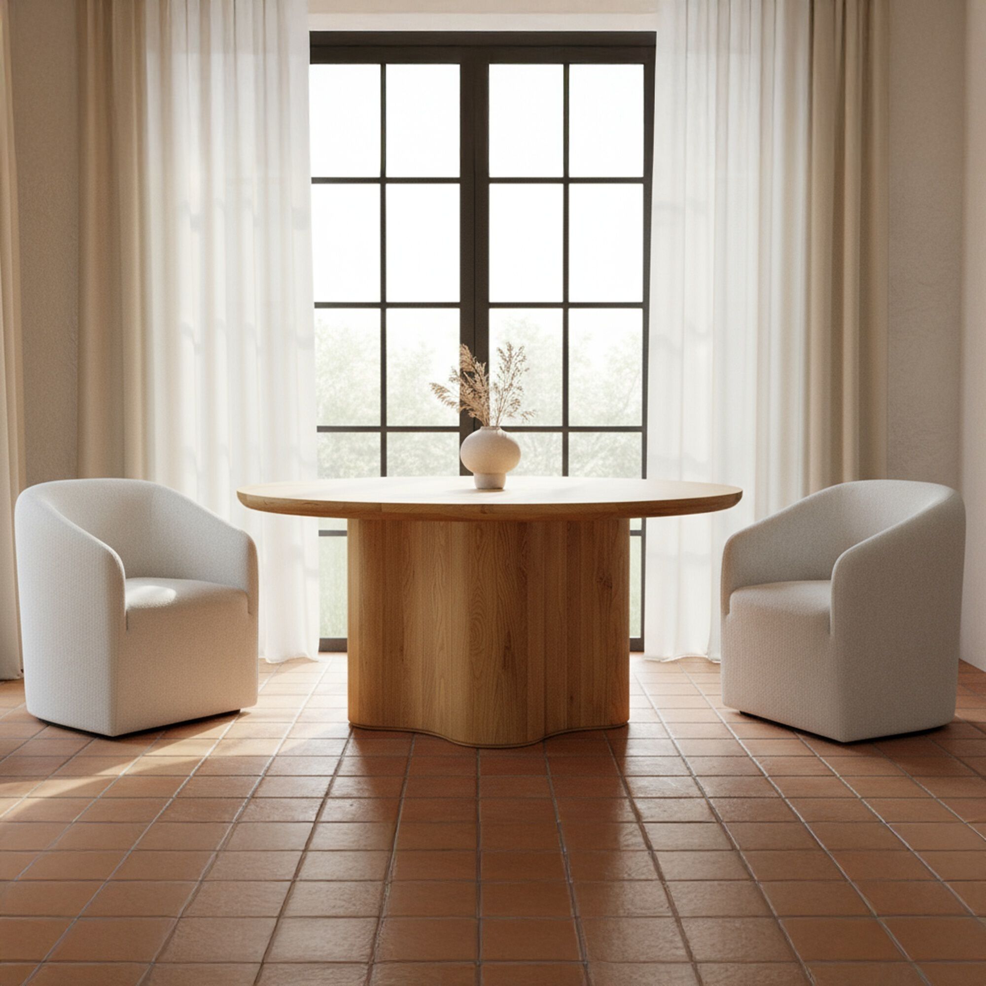 Sidney 60 X 60 inch Natural Dining Table