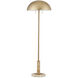Miles 58.5 inch 7 watt Natural and Polished Brass Floor Lamp Portable Light