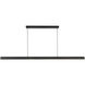 Alora Mood Dottie 48 inch Matte Black Linear Pendant Ceiling Light