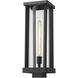Glenwood 1 Light 20 inch Black Outdoor Post Mount Fixture