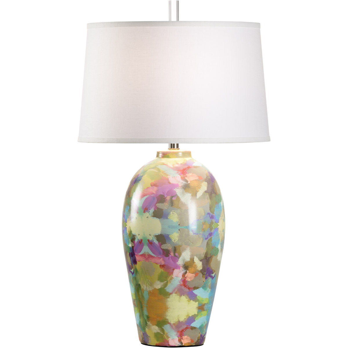 Laura Park Designs 33 inch 100 watt Multi Color Decal Table Lamp Portable Light