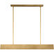 Kelly by Kelly Wearstler Pench 1 Light 42.1 inch Natural Brass Linear Chandelier Ceiling Light