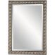 Silvio 32.75 X 23.13 inch Antiqued Silver-Champagne and Black Vanity Mirror