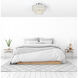 Emilia 4 Light 15 inch Chrome Flush Mount Ceiling Light