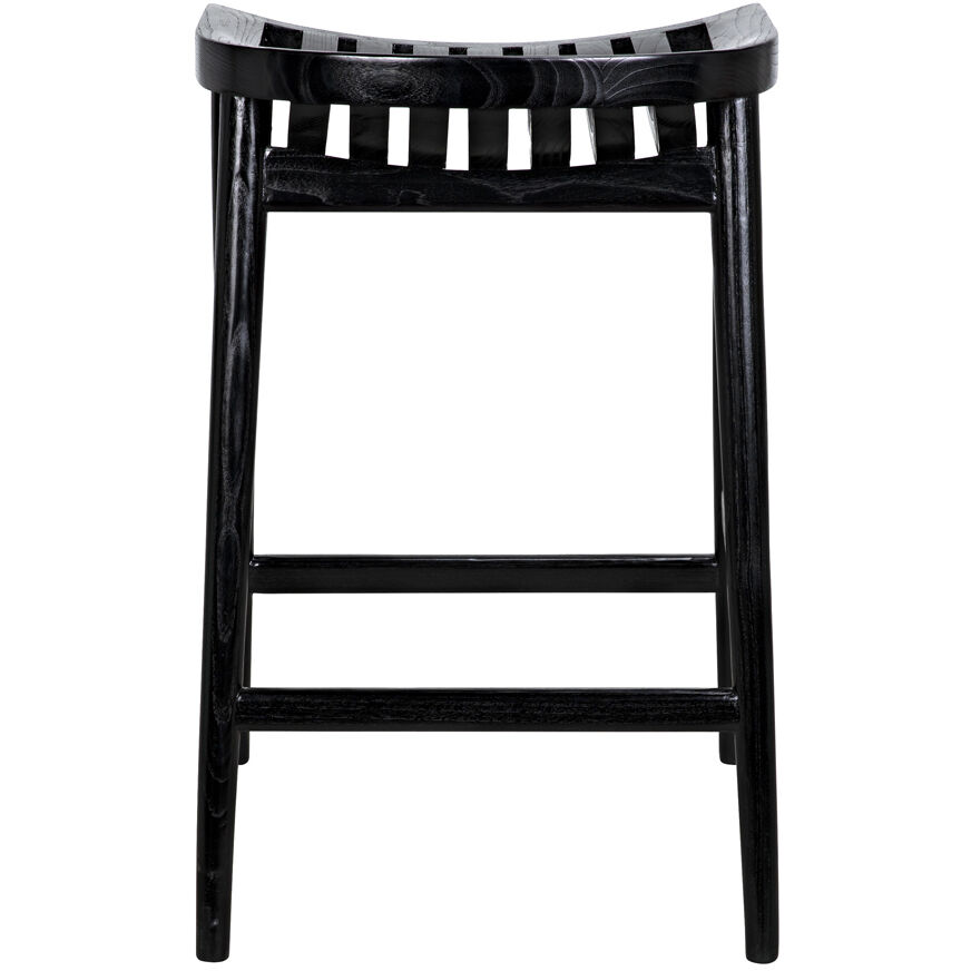 Ronald 28 inch Charcoal Black Counter Stool