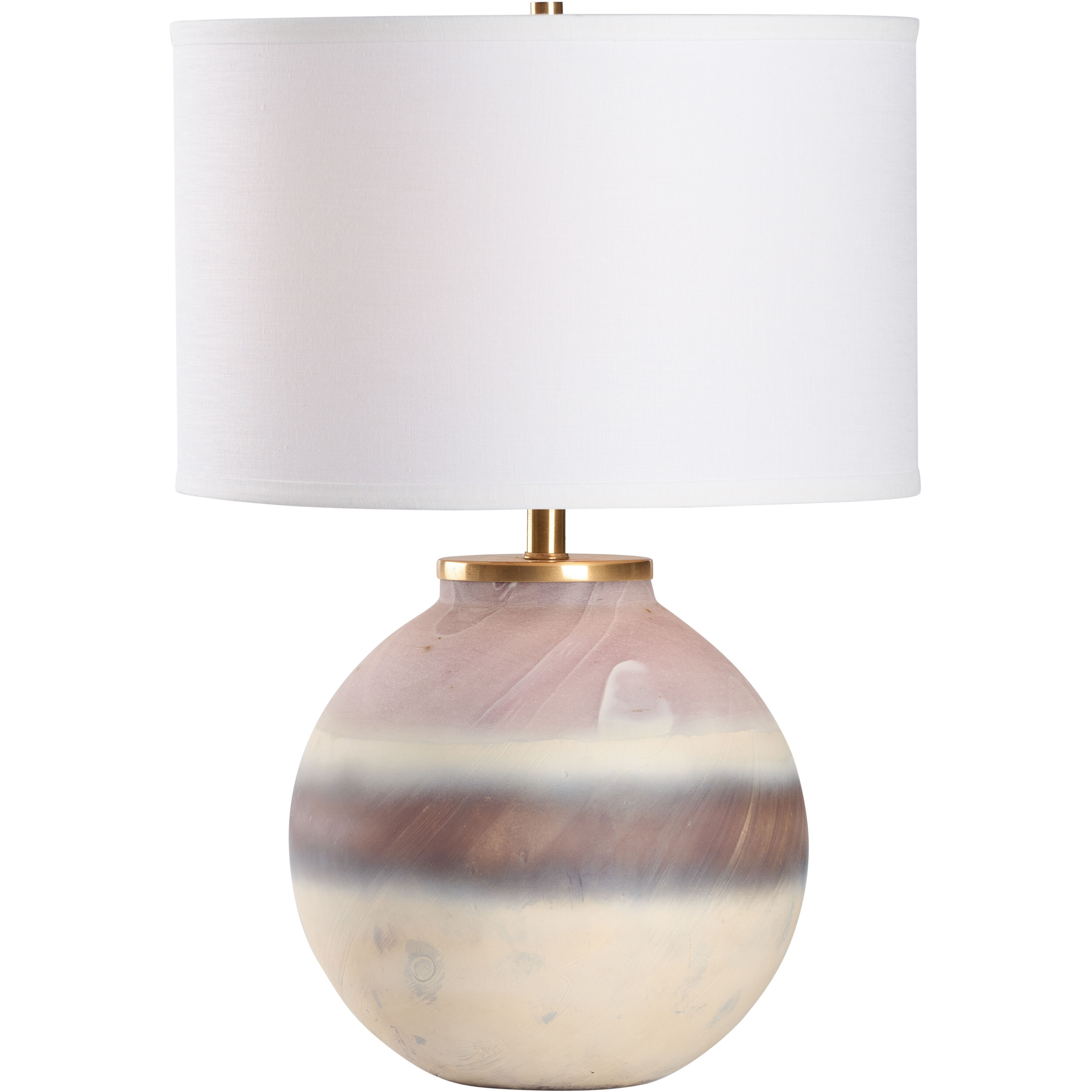 Cascade 14.5 inch 100.00 watt Pink and Brown Table Lamp Portable Light